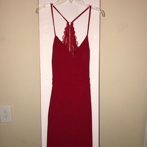 Tight Sexy Red Cocktail Dress